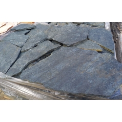 Gnejs Czarno-Zielony kamień naturalny elewacyjny duża płytka 1-3 cm