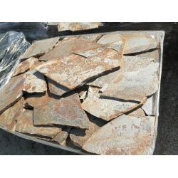 Gnejs Złoty kamień naturalny elewacyjny duża płytka 1-3 cm