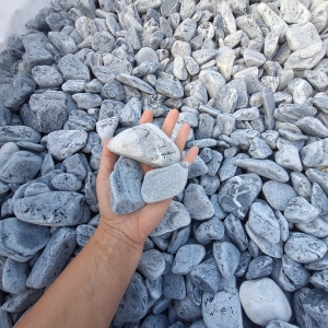 Otoczak SILVER szary grecki 3-6 cm nowoczesny elegancki kamień do ogrodu 1000 kg TONA