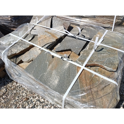Kamień naturalny gnejs ścieżkowy szary na ścieżkę grubość 3-6 cm 1000 kg TONA