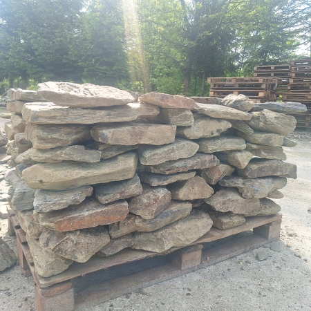 Kamień naturalny łupek szarogłazowy na murek, murek oporowy, kamień murowy 10-30 cm 1000 kg TONA
