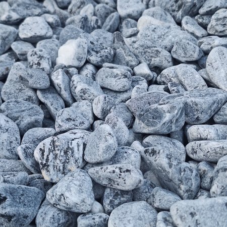 Otoczak SILVER szary grecki 3-6 cm nowoczesny elegancki kamień do ogrodu 1000 kg TONA