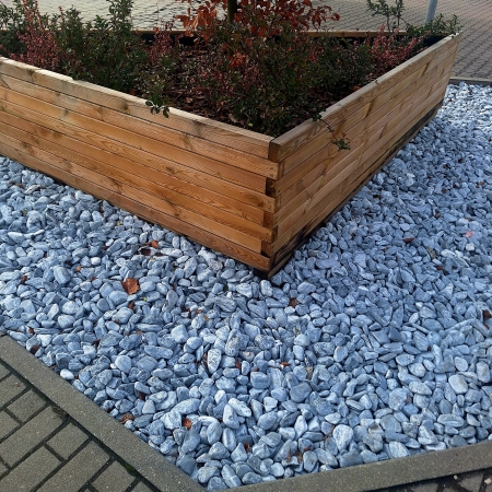 Otoczak SILVER szary grecki 3-6 cm nowoczesny elegancki kamień do ogrodu 1000 kg TONA