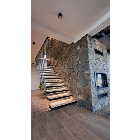 Kamień Naturalny Łupek Szarogłazowy Elewacyjny Na Elewację Podmurówkę gr 1-3 cm