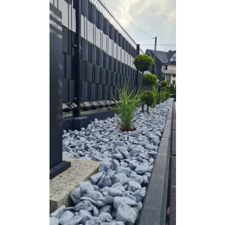 Otoczak SILVER szary grecki 1-3 cm nowoczesny elegancki kamień do ogrodu 1000 kg TONA
